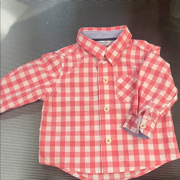 Baby Boden Other - Baby Biden Red and White Checkered Button Down Shirt